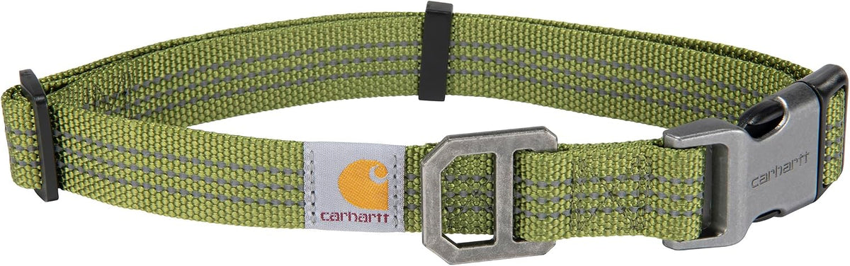 Carhartt Nylon Dog Collar Hunter Orange L – Essentials for Dogs - Light Moss / Large 18-26"(L) X1"(W)