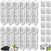 12 Pack Dog Water Fountain Replacement Filters for 410oz/3.2Gal/12L - 12 Pack
