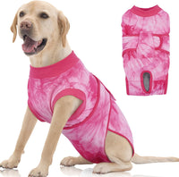 Dog Surgery Suit, Surgical Suit for Dogs, Dog Onesie for Surgery – Essentials for Dogs - Xl(back:20.1-24.8in,wt:42-75lbs) / Rose Tie Dye