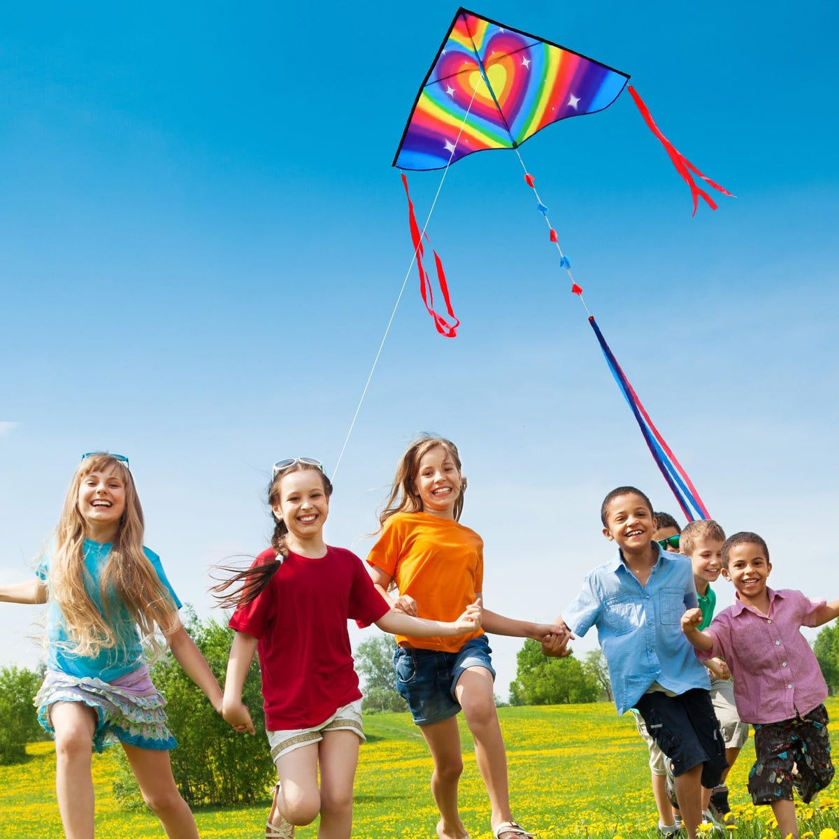 HONBO Large Delta Kite for Kids & Adults - Heart - image 2