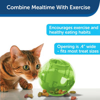 PetSafe Slimcat Feeder Ball Cat Toy - Green / 1 Count (Pack of 1) - image 4