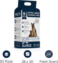 American Kennel Club Scented Puppy Training Pads with Ultra Absorbent Quick Dry Gel – 28 x 30 Pee Pads for Dogs - Fresh Scented - 50 Count, XL