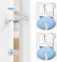 Neobay Adjustable Door Strap and Latch - Magnetic With Stopper 2 Packs