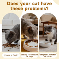 Mushroom Cat Bowl, Whisker Fatigue Cat Bowl, Cute Cat Bowls - Red+Yellow - image 2
