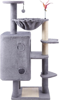 HUITREE 45in Cat Tree Tower with Big Condo for Indoor Cats - 338G - image 2