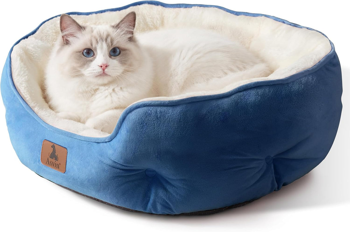 Small Dog Bed for Small Dogs, Cat Beds for Indoor Cats - Small (Pack of 1) / Light Blue - image 2