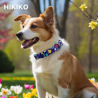 Hikiko Martingale Dog Collar Without Buckle - Colourful Blossoms / Small - image 2
