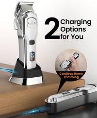 oneisall Dog Clippers for Grooming Thick Heavy Coats – Essentials for Dogs - Silver Pro Dog Clipper - image 4