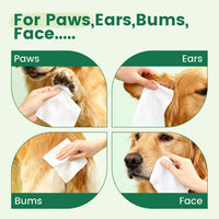 32 PCS Unscented Extra Thick Pet Bathing Wipes for Dogs & Cats - UNSCENTED / 400 Wipes - image 2