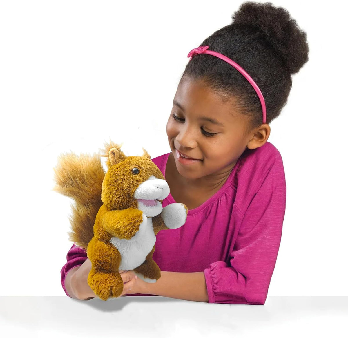 okegztoa 10 inch brown bear hand puppet with movable mouth and arms - view 9