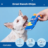 BarkBox Barker's Dozen Donuts 4-in-1 Interactive Plush Dog Toy – Essentials for Dogs - Drool Ranch Chips - image 4