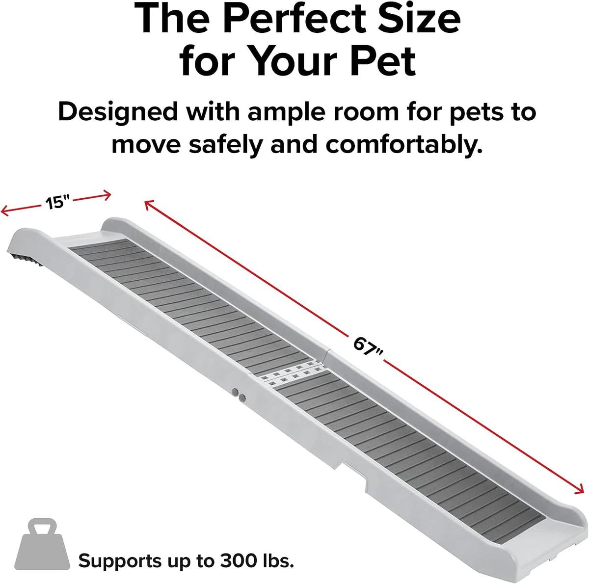 WeatherTech PetRamp foldable non-slip dog ramp with carrying handles - view 4