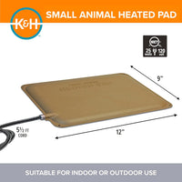 K&H PET PRODUCTS Electric Small Animal Heated Pad Tan 9 X 12 Inches – Essentials for Reptiles And Amphibians - image 2