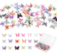 60Pcs Mini Resin Butterflies - 90pcs Mini Butterflies
