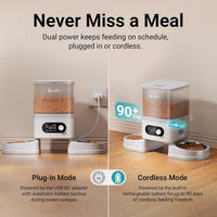 DownyPaws Automatic Cat Feeder 2 Cats - White - image 4