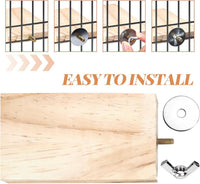 4-Size Wooden Bird Platforms and Corner Perches for Cages – Essentials for Birds - image 3