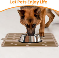 Pet Placemat for Dog and Cat - Taupe - image 3
