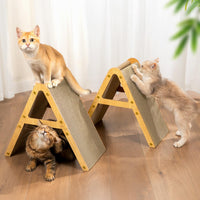 Conlun Vertical Cat Scratcher - 2 Pack-Small for Kittens under 10LBS / Light Wood