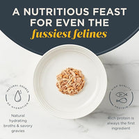 Reveal Natural Wet Cat Food, 18 Count, Grain Free, Limited Ingredient Cat Food Cups, Tuna with Shrimp in Broth, 2.12 oz Easy Peel Cups