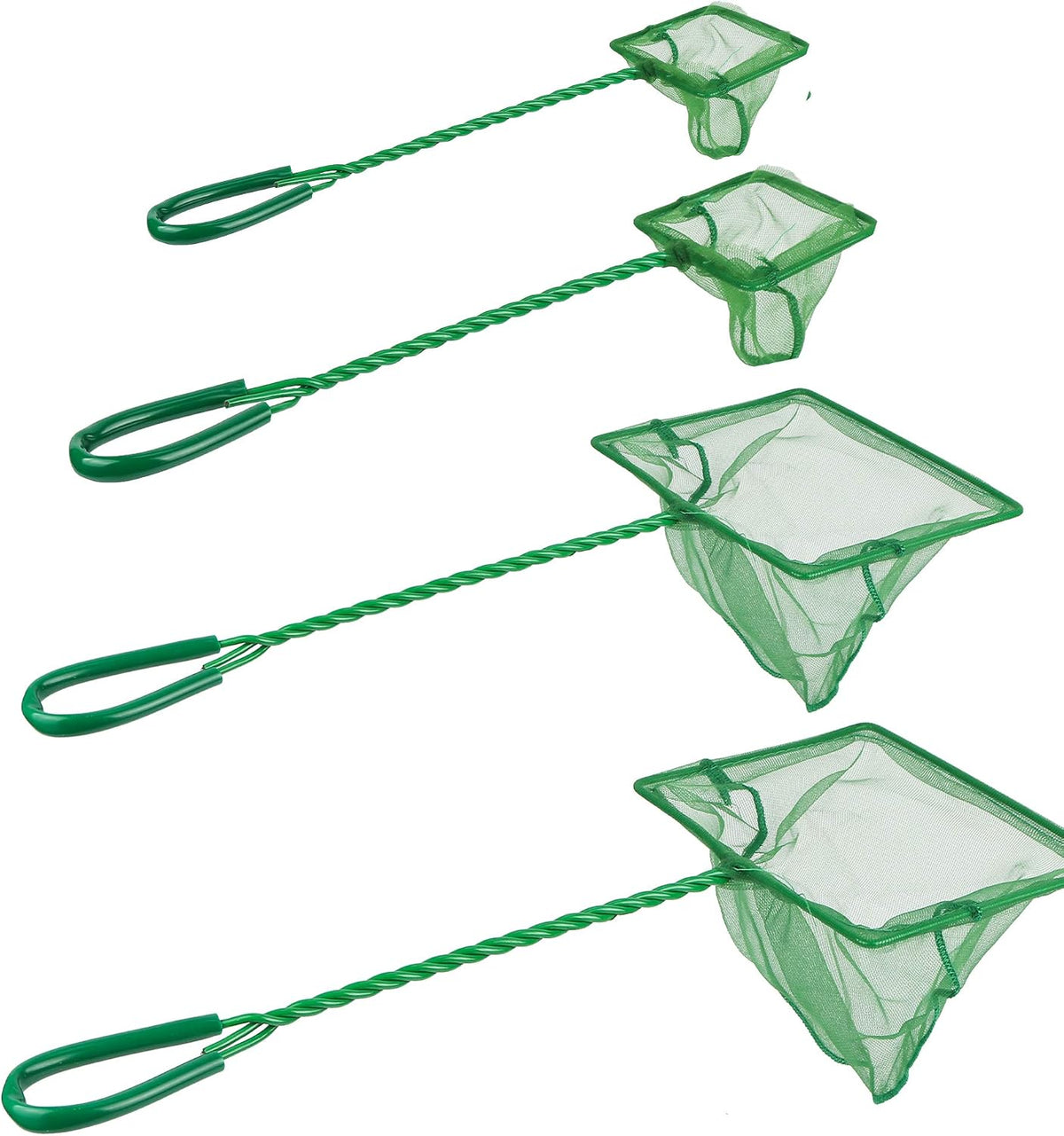 4 Pack Aquarium Fish Net Fine Quick Catch Mesh Nylon Fishing Catch - Classic