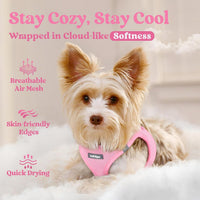 rabbitgoo Step-in Small Dog Harness - Light Pink / Xl(chest:20.0"-21.8") - image 3