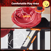 Taoqimiao Cat Tree, Suitable for Kittens - Black and Red / 38.5 Inches - image 4