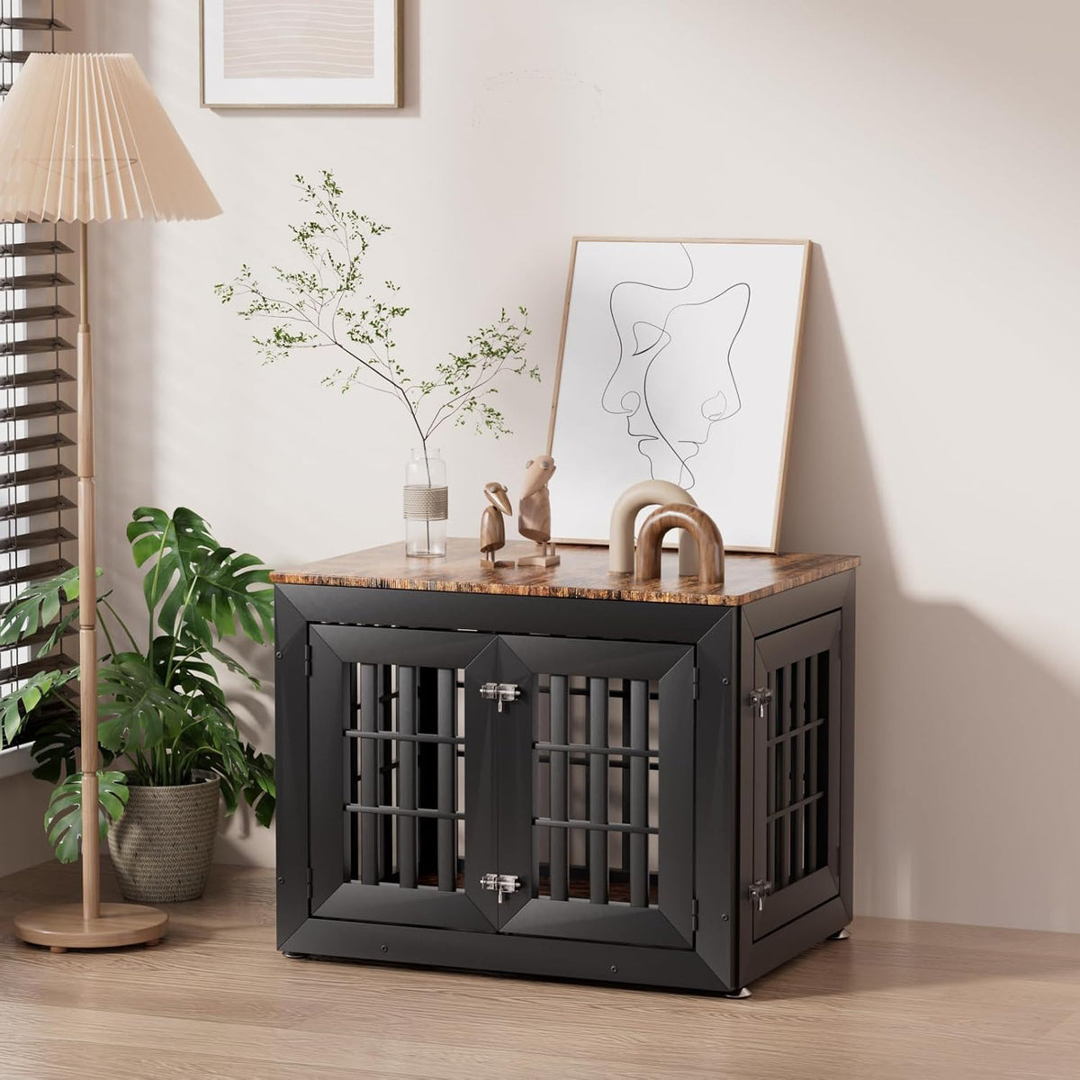 48" Heavy-Duty Dog Crate Furniture for Large Dogs - image 2