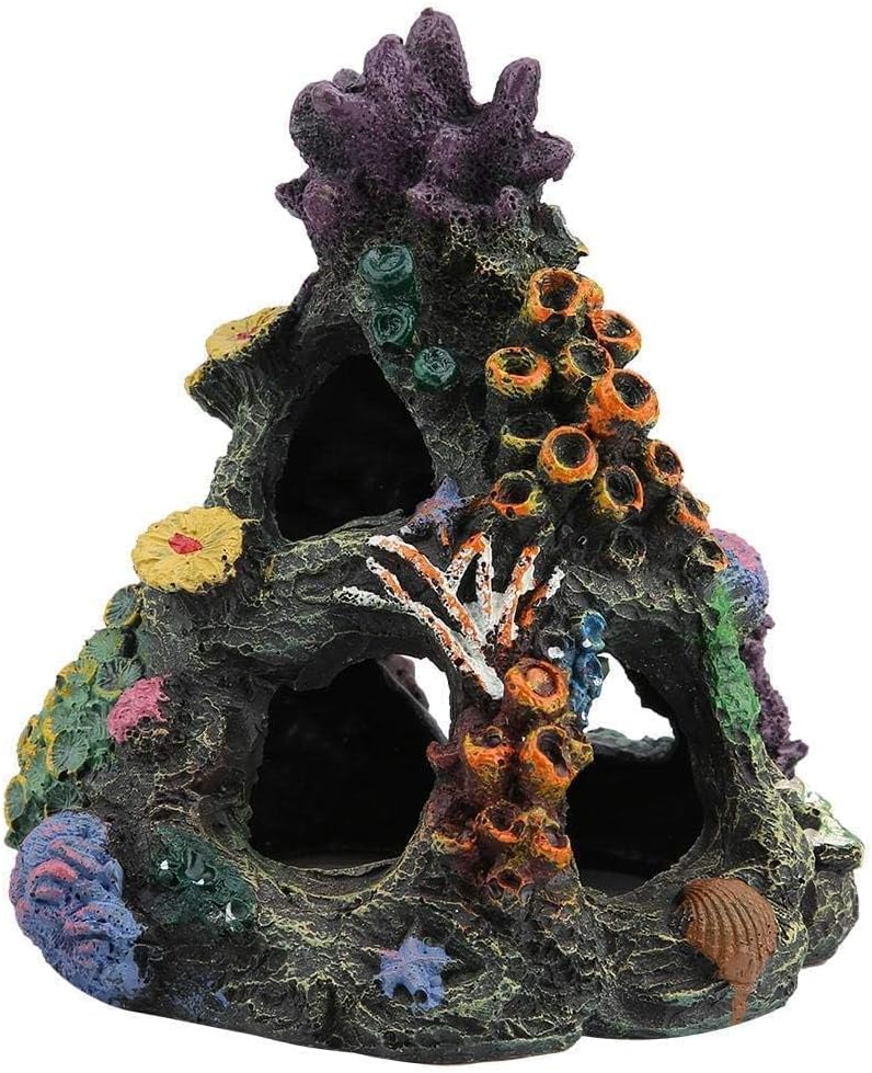PINVNBY Coral Aquarium Decorations Small Fish Tank Decorations - Large
