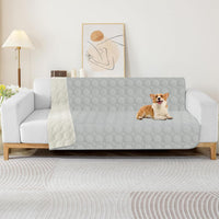 ZNSAYOTX Ultimate Cozy Blankets 100% Waterproof Sofa Mat Blanket - Light Grey / 52x82 Inch - image 2