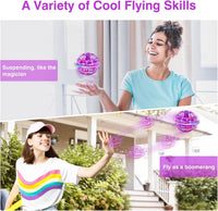 Ciniffo 2026 Upgraded Flying Orb Ball Toy with Dazzling Lights - Purple - image 2