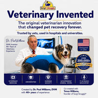 Surgi Snuggly dog surgery recovery suit with adjustable back panel - view 4