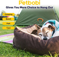 Petbobi Dog Tie Out Cable and Stake - 20 ft (120 lbs) / Orange - image 3