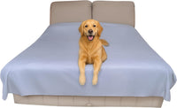 Thin Reversible Waterproof Protective Bed Cover, for Pets - Twin 90 x 55 inch / Gray