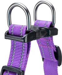 EXCELLENT ELITE SPANKER Reflective Step-in Dog Harness Vest Chest - Purple / XL-Chest 26-28" - image 4