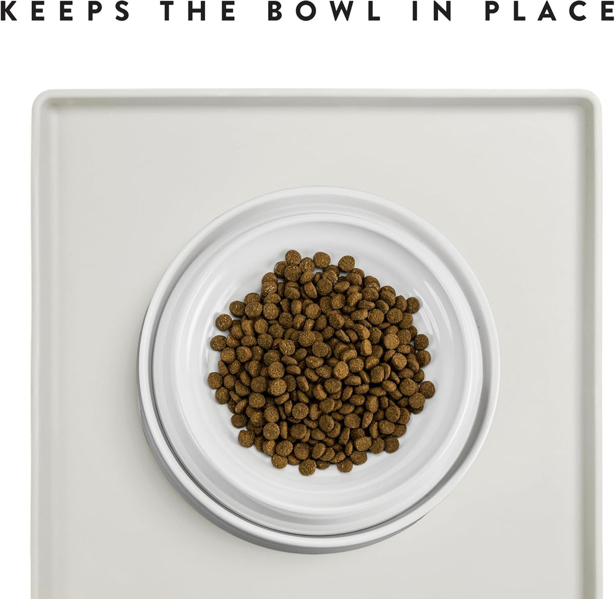 CatGuru Premium Cat Food Mat - 19"L x 11"W / Marshmallow - image 2