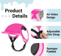 Dog Helmet and Goggles for Small Dogs - Small-(Pink+Pink) - image 4