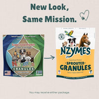 Nzymes® Sprouted Granules 2LBS (3 Pack) for Dogs, Cats, Horses, and Companion Pets. Raw Super-Food Protein and Antioxidant Nutrition. - 220 Servings - Made in The USA