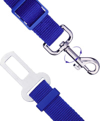 Elisel Elisel 2 Packs Adjustable Length Pet Dog Cat car seat Belt Pet - blue - image 3
