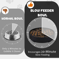 WHIPPY Slow Feeder Dog Bowl - black - image 4