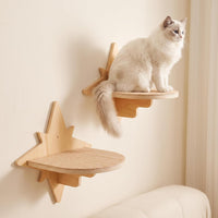 Moon & Star Cat Wall Shelves - Beige-star / M - image 3
