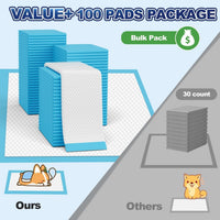 Puppy Pads XL 100 Count, Dog Pee Pads Extra Large - 34"×28" - 100 Count (Blue) - image 2