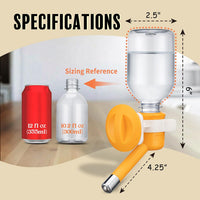 Choco Nose Patented No-Drip Dog Water Bottle/Feeder for Dogs/Cats - C590 Orange / Small Sized Dogs and Cats-10.2 fl.oz - image 4