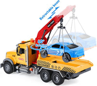 SASBSC 3-in-1 big crane truck toy with extended boom, rope hook and friction wheels - view 5