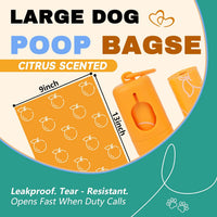Cherry Blossom Scented Dog Poop Bags, 42 Rolls 630 counts - orange / 630 Count (Pack of 1) - image 2