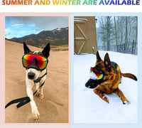 Large Dog Sunglasses with Adjustable Strap UV Protection, Winproof, Suitable for Medium-Large Dogs