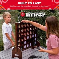 Swooc - Giant Four in a Row with Carrying Case & 60% Quieter Design - Giant Game Outdoor for Adults - 3ft x 2ft - image 4