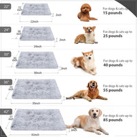 Large Dog Bed Crate Pad 35" - 24.0"L x 18.0"W x 2.0"Th / Grey - image 4
