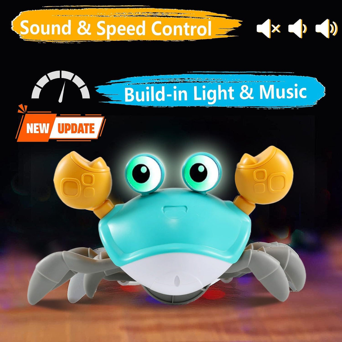 control future Crawling Crab Toy for Little Ones - Green - image 2