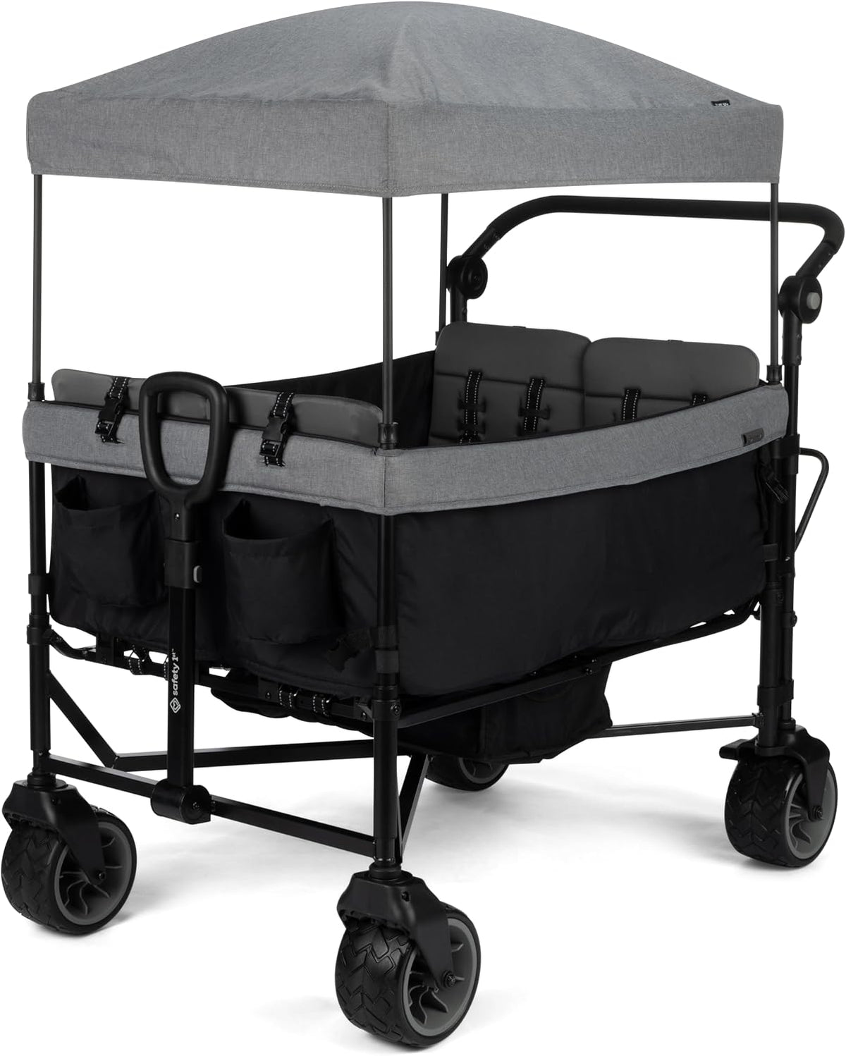 Safety 1st Summit quad wagon stroller with 4 seats and canopy in Navy Ink