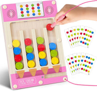 Montessori Toys for 3 4 5 6 Year Old Boys Girl - Pink